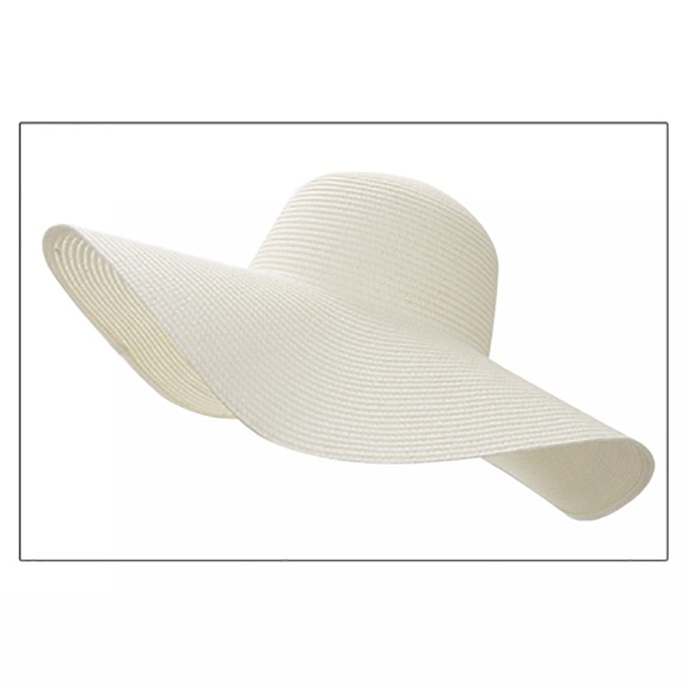 iLLASPARKZ Solid Straw Floppy Beach Sun Hat