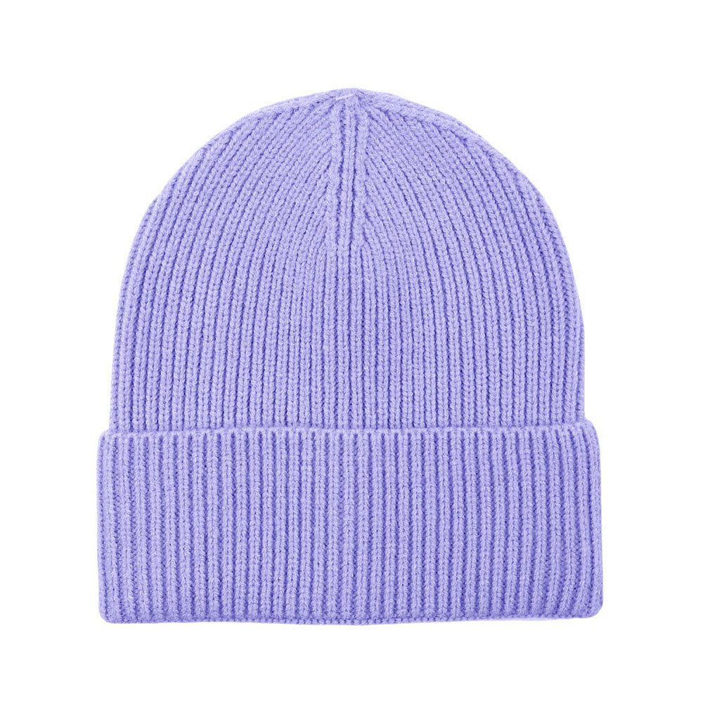 iLLASPARKZ Solid Rib Knit Cuff Beanie Hat