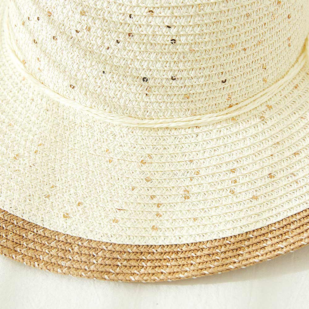 iLLASPARKZ Color Block Straw Sun Hat