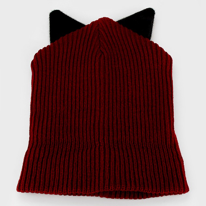 iLLASPARKZ Knit Devil Horn Beanie Hat