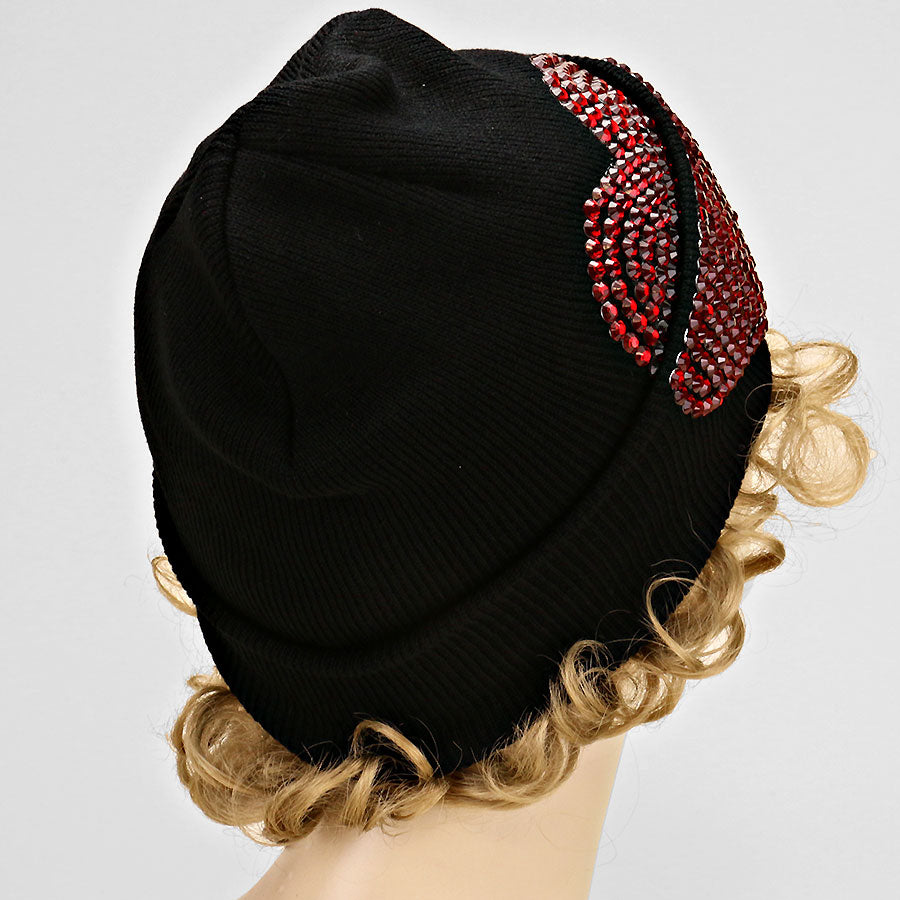 iLLASPARKZ Heart Studded Acrylic Beanie