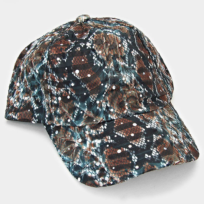 iLLASPARKZ Dotted Animal Print Cotton Baseball Cap