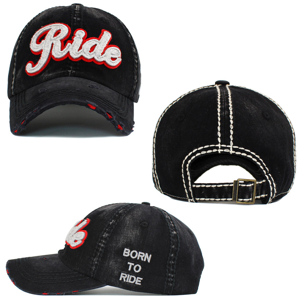 iLLASPARKZ Ride Message Vintage Baseball Cap