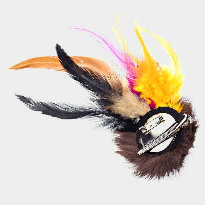 iLLASPARKZ Feather hair clip / Brooch