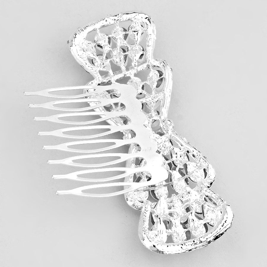 iLLASPARKZ Crystal Bow Hair Comb Stick