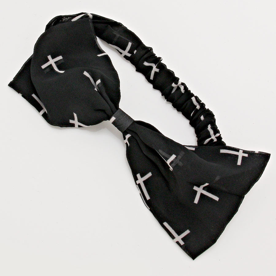 iLLASPARKZ Cross Patterned Bow HeadBand