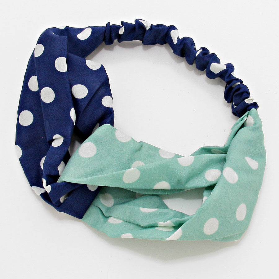 iLLASPARKZ Polka Dot Twisted HeadBand