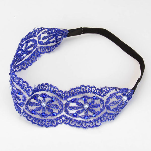 iLLASPARKZ Lace Flower Stretch Headband