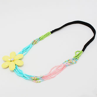 iLLASPARKZ Daisy Seed Bead Headband