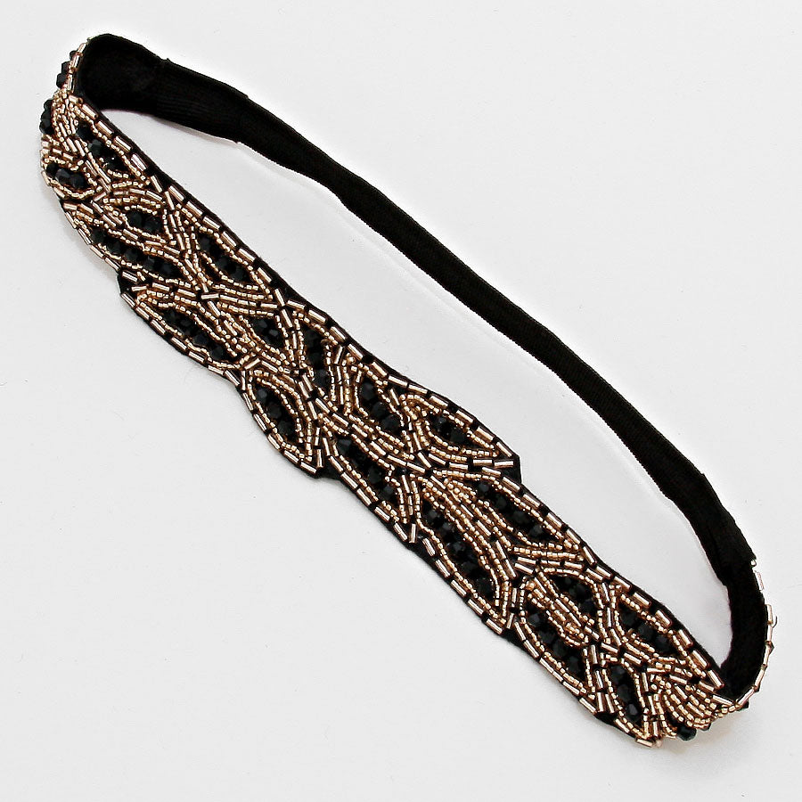 iLLASPARKZ Leaf Beaded HeadBand