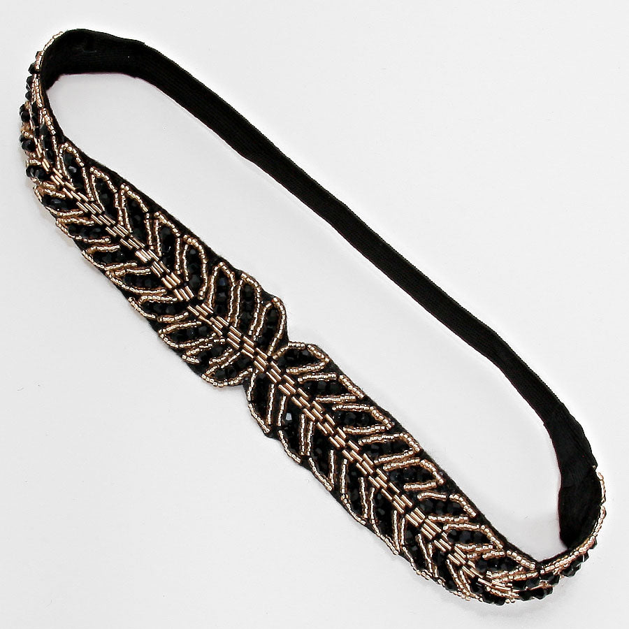 iLLASPARKZ Leaf Beaded HeadBand