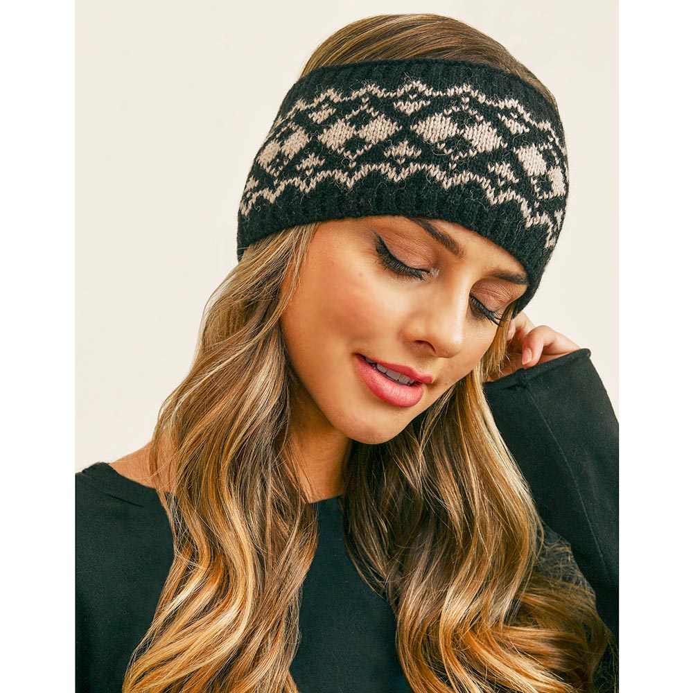 iLLASPARKZ Aztec Pattern Ear Warmer Headband