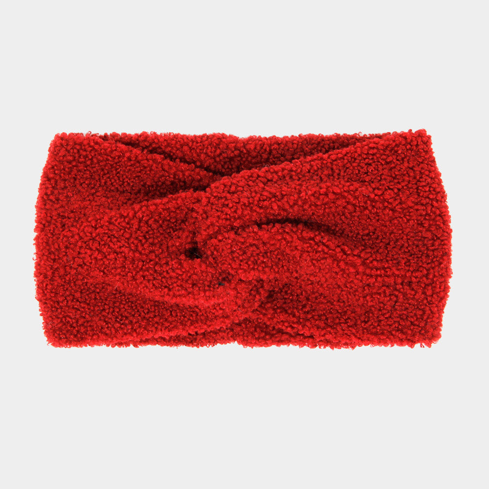 iLLASPARKZ Solid Sherpa Fleece Earmuff Headband