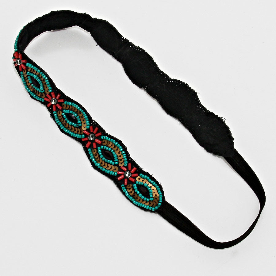 iLLASPARKZ Floral Bead HeadBand