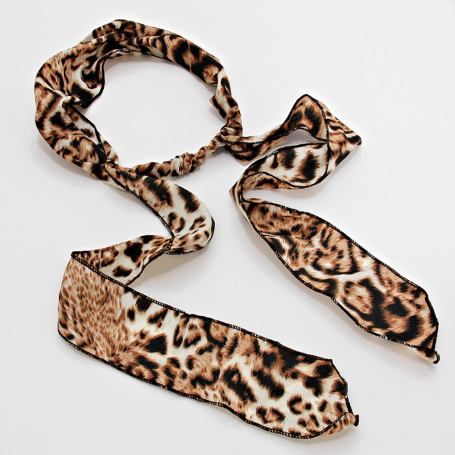 iLLASPARKZ Leopard Tie Headband