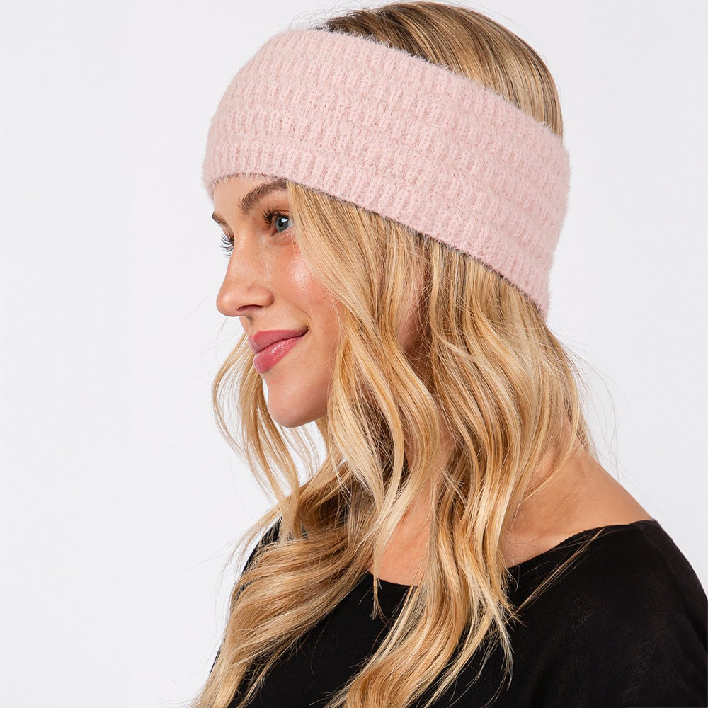 iLLASPARKZ Fuzzy Cable Knit Headband