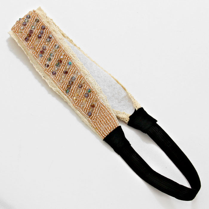 iLLASPARKZ Bead & Lace Headband