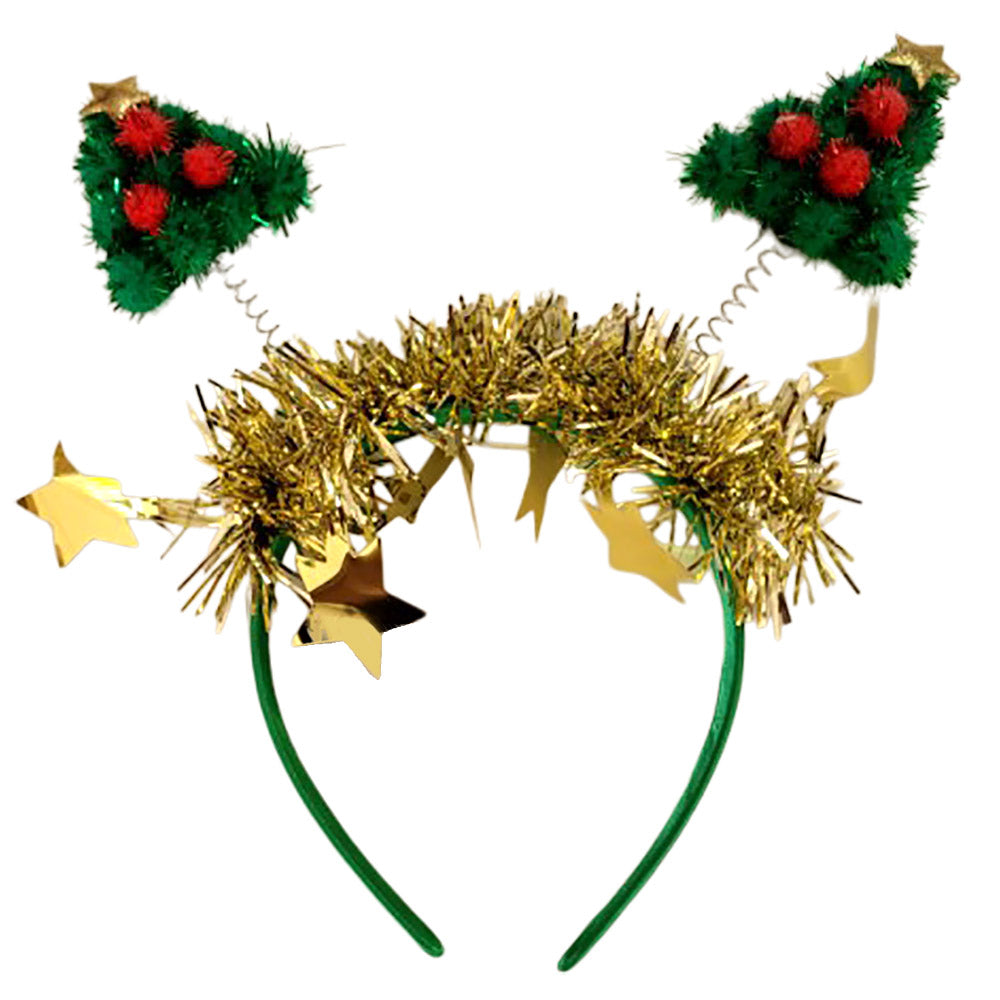 iLLASPARKZ Christmas Tree Pointed Star Tinsel Party Headband