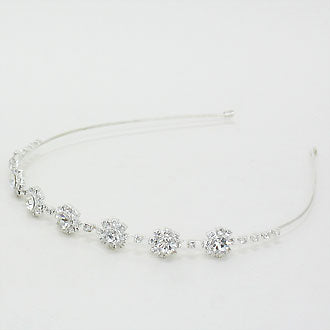 iLLASPARKZ Crystal Rhinestone Rosette Station Headband