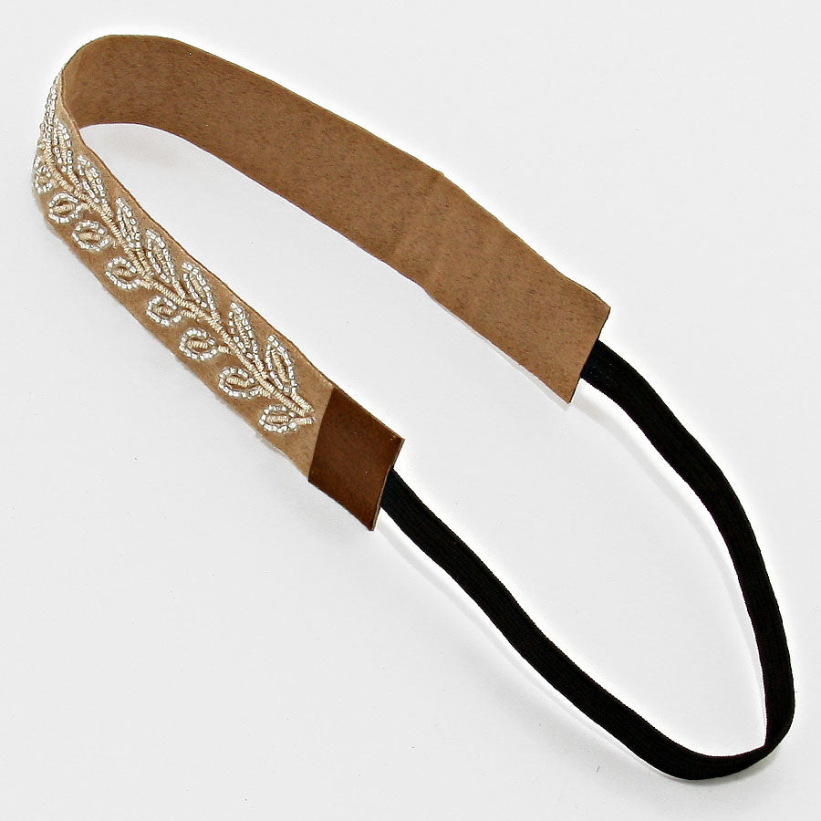 iLLASPARKZ Floral Bead Stretchable Headband