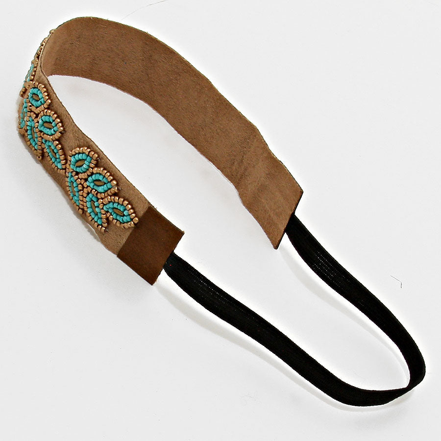 iLLASPARKZ Floral Bead Stretchable Headband