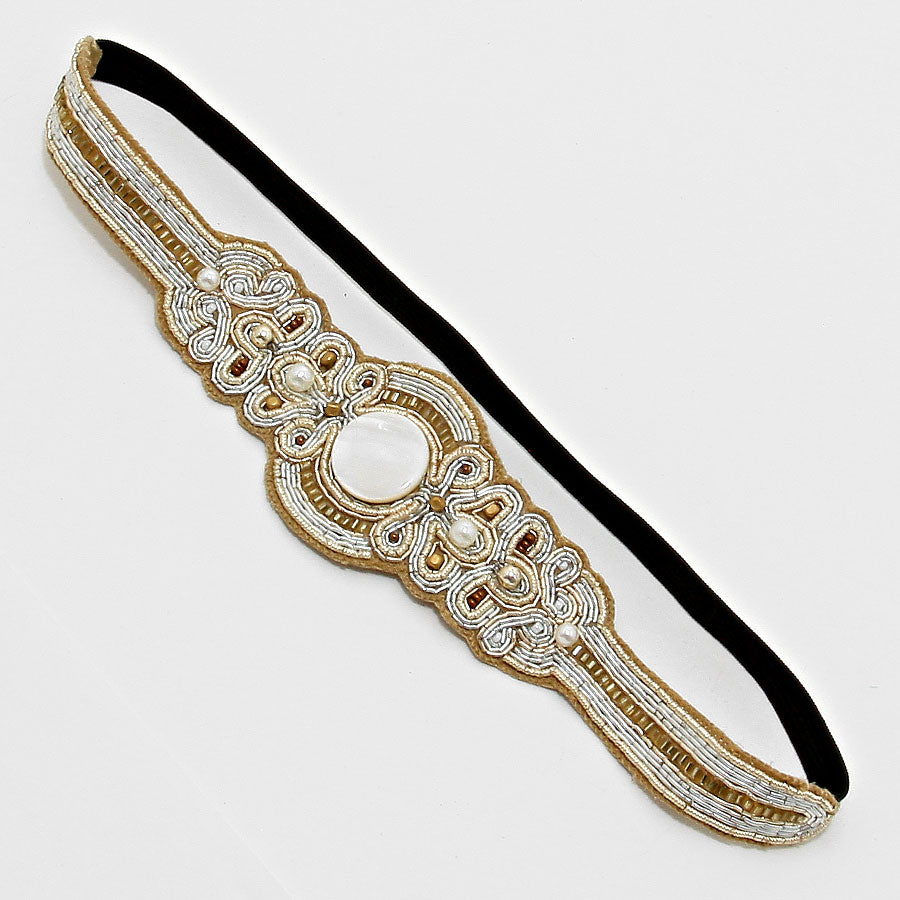 iLLASPARKZ Boho Bead Stretchable Headband