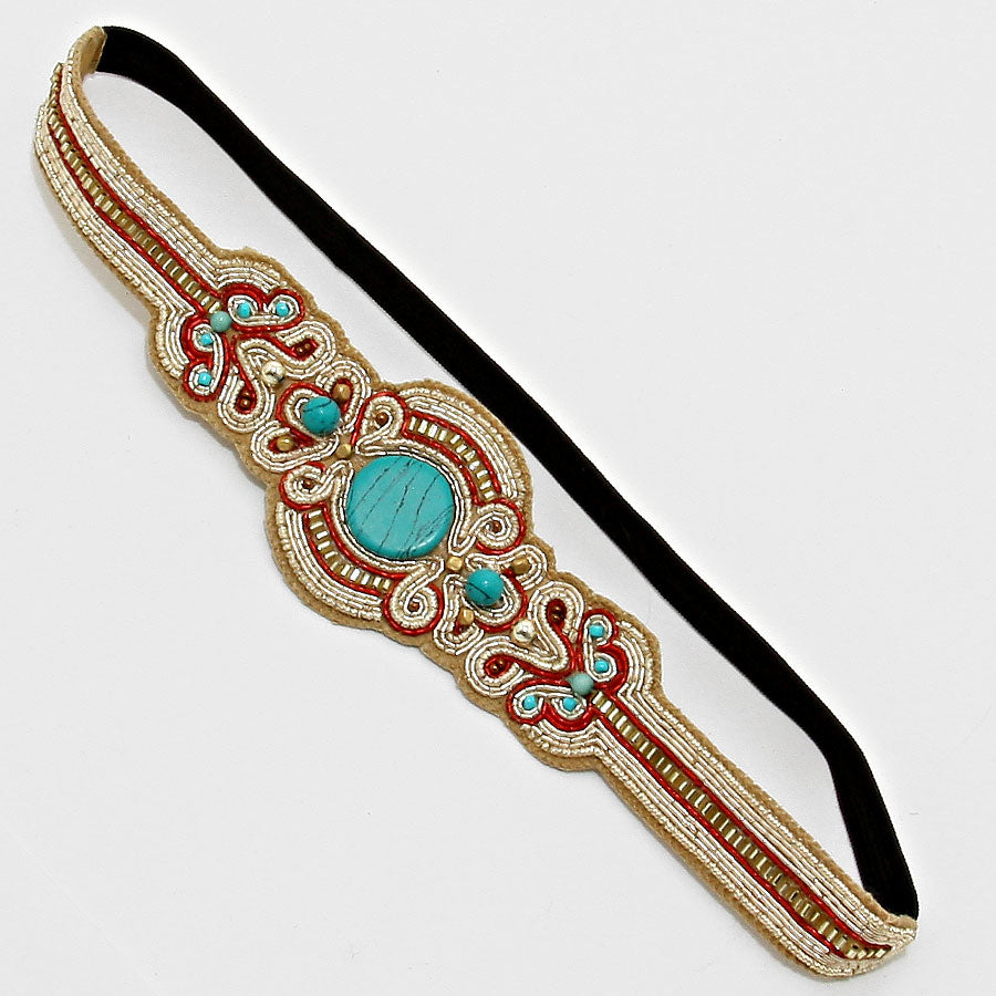 iLLASPARKZ Boho Bead Stretchable Headband