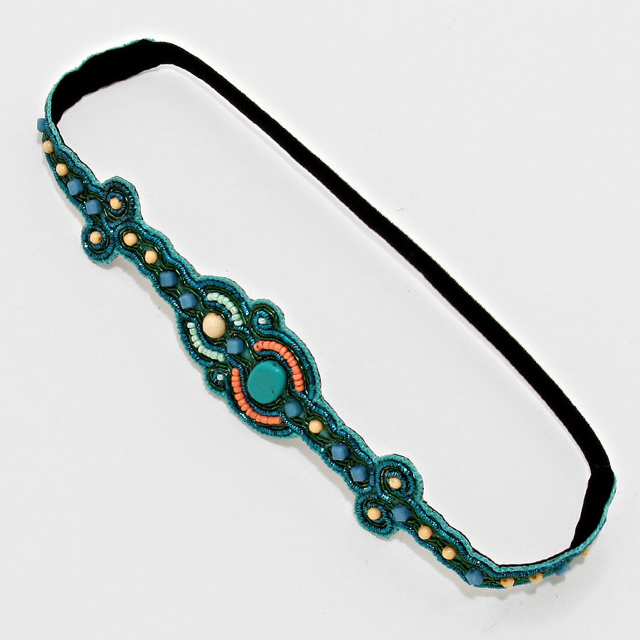 iLLASPARKZ Boho Bead Stretchable Headband