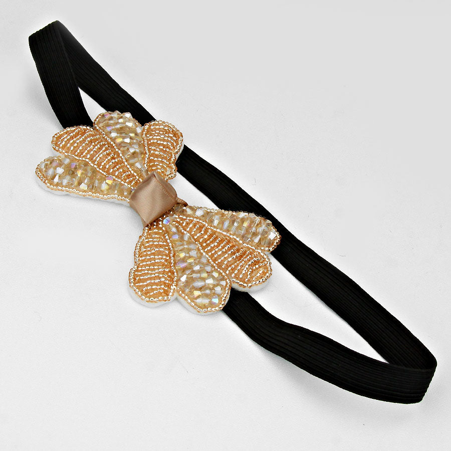 iLLASPARKZ Embellished Bow Stretch Headband