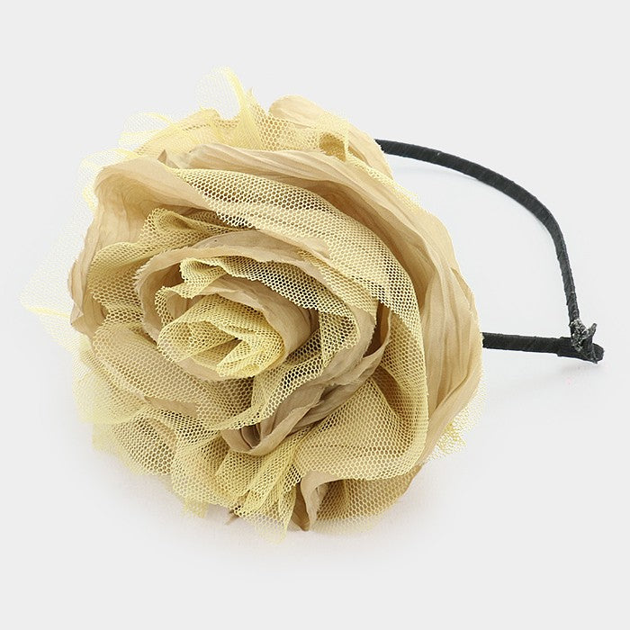 iLLASPARKZ Layered mesh flower headband