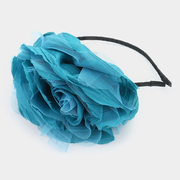 iLLASPARKZ Layered mesh flower headband