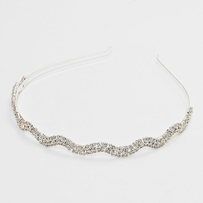 iLLASPARKZ Wave Crystal Pave Headband