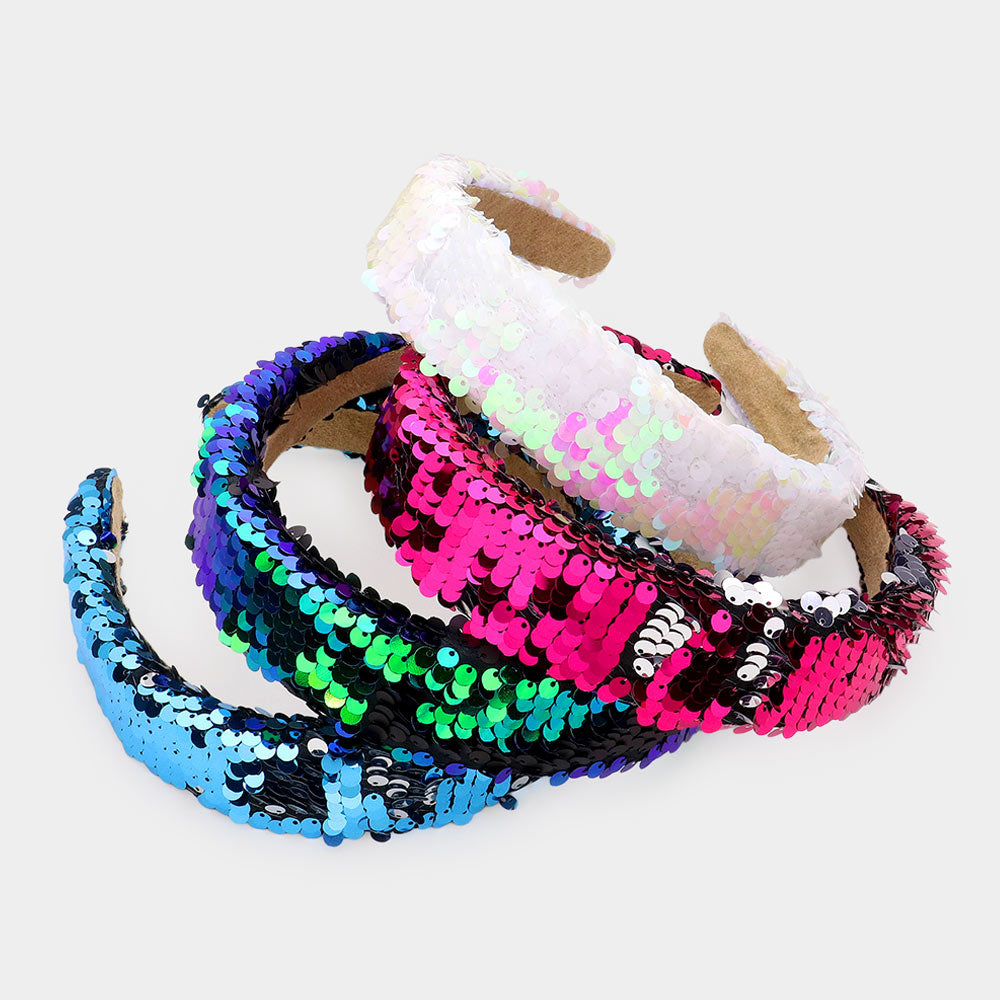 iLLASPARKZ Reversible Sequin Headband