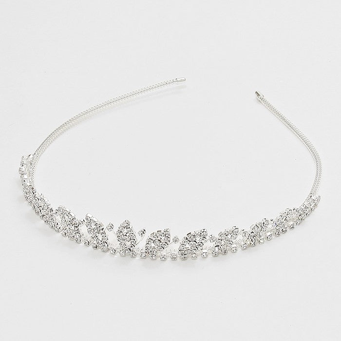 iLLASPARKZ Floral Crystal Pave Headband