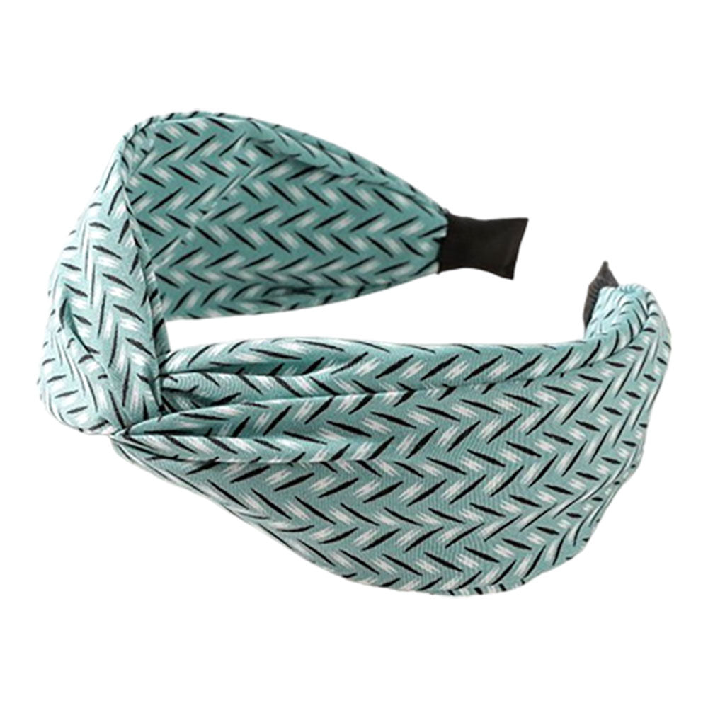 iLLASPARKZ Abstract Printed Knot Headband