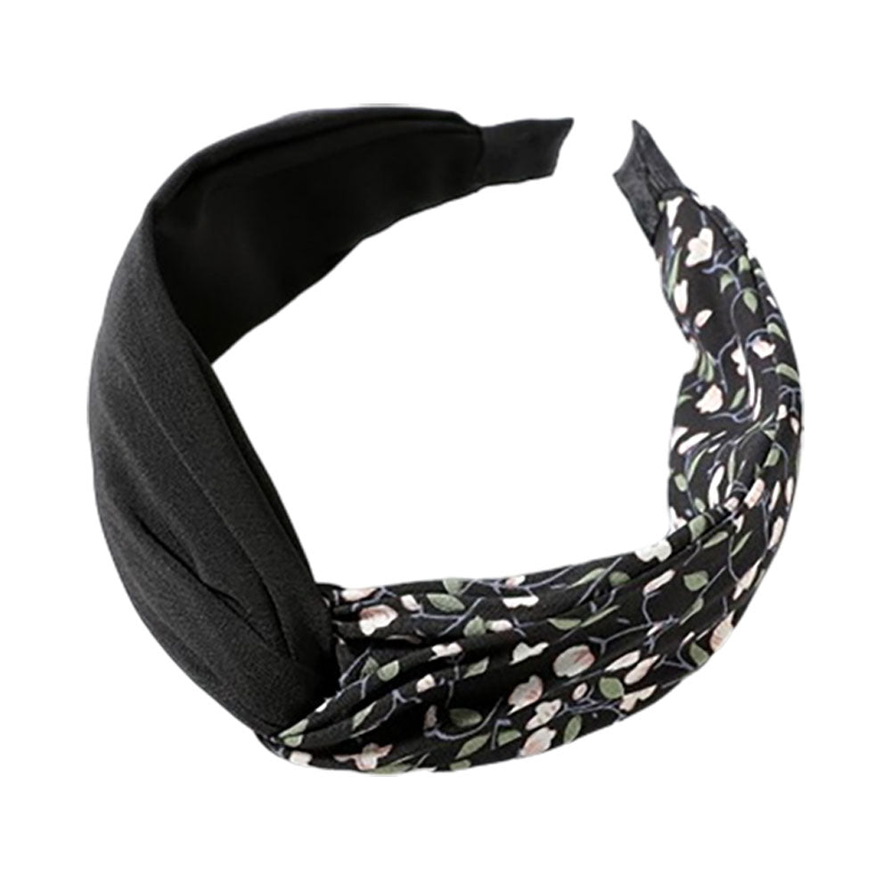 iLLASPARKZ Flower Printed Knot Headband