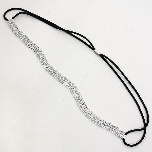 iLLASPARKZ Wavy Rhinestone Stretch Headband