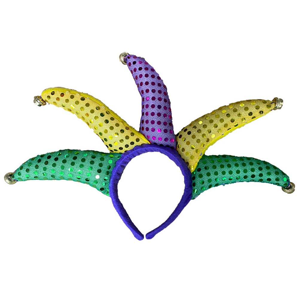 iLLASPARKZ Mardi Gras Jester Headband