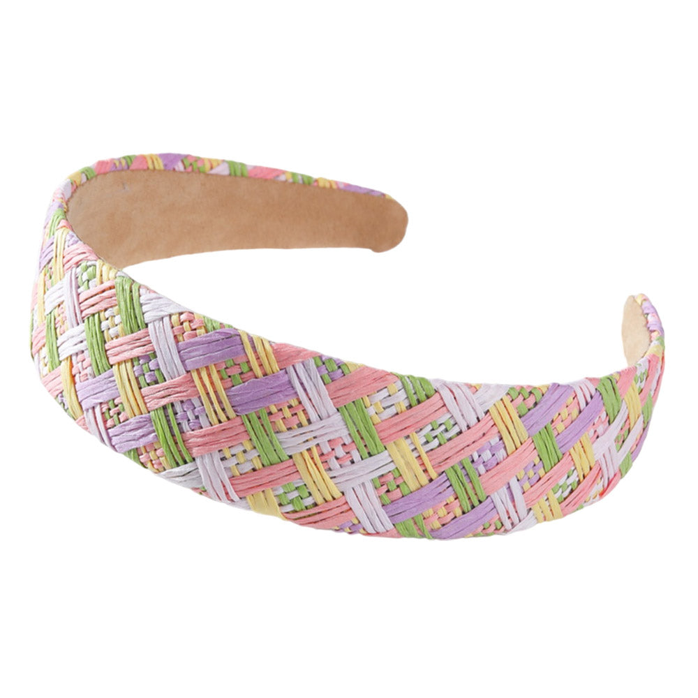 iLLASPARKZ Weave Faux Straw Headband