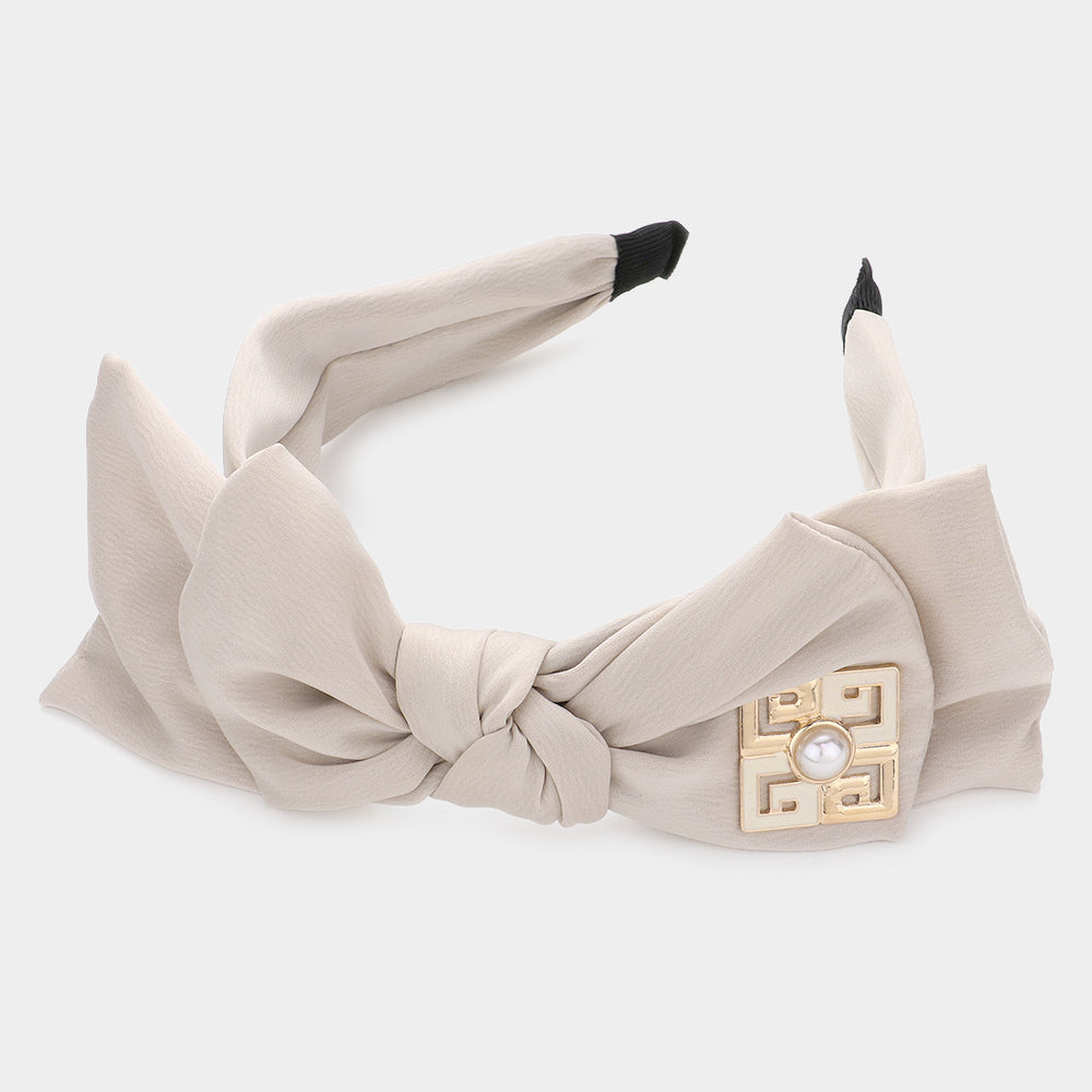 iLLASPARKZ Greek Pattern Pointed Bow Headband