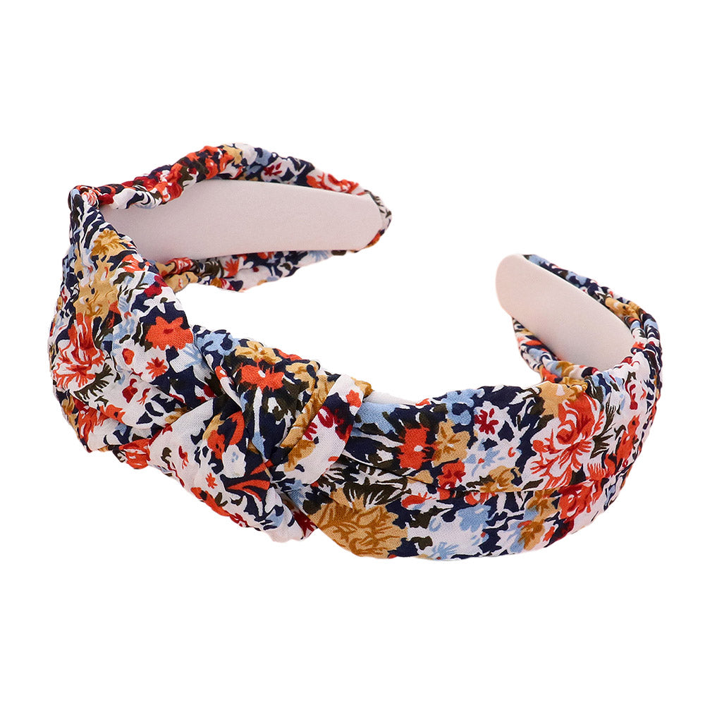 iLLASPARKZ Flower Pattern Printed Knot Headband