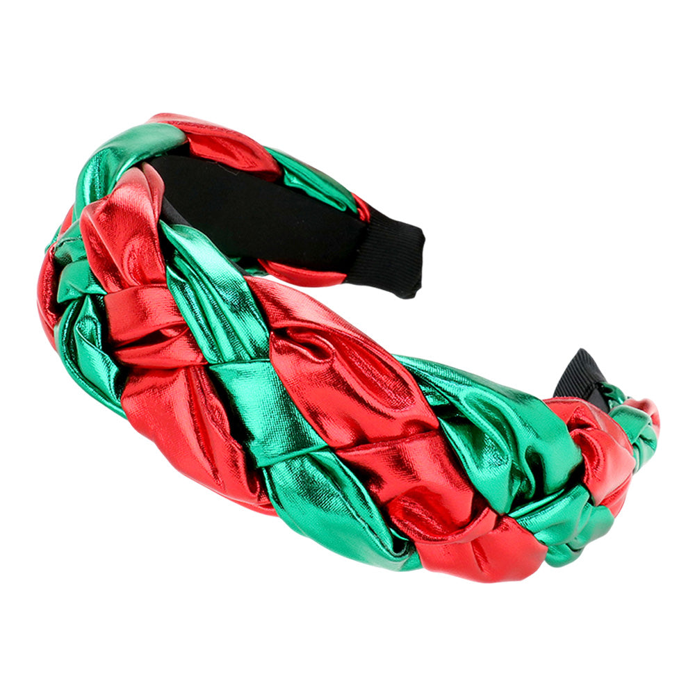 iLLASPARKZ Christmas Padded Weave Headband