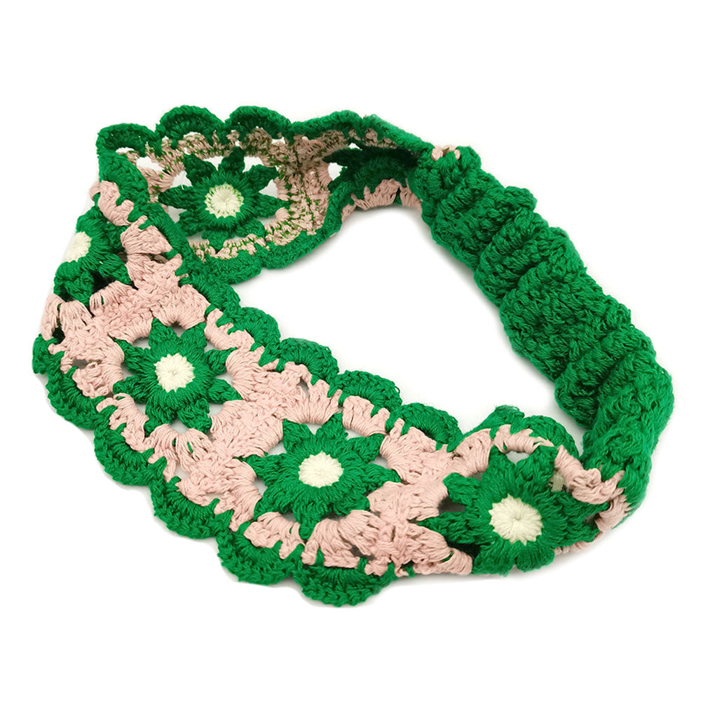 iLLASPARKZ Flower Crochet Elastic Headband