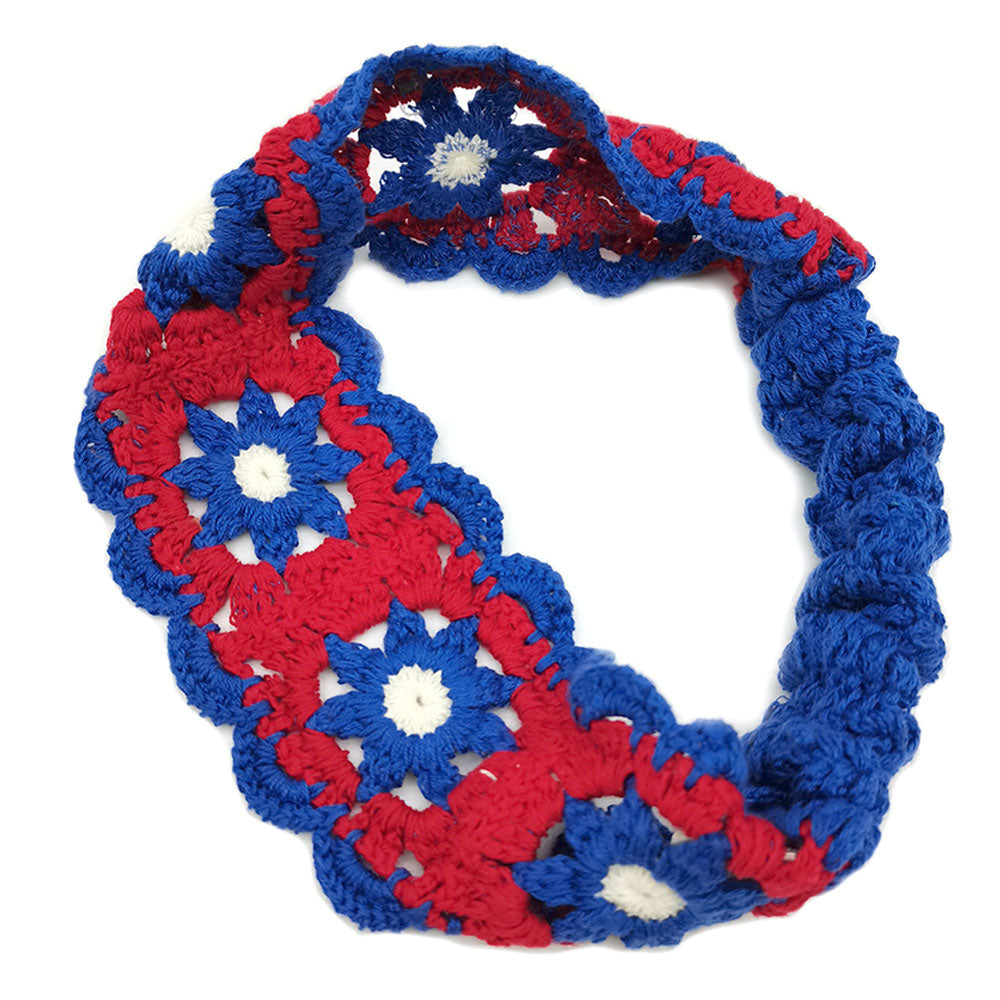 iLLASPARKZ Flower Crochet Elastic Headband