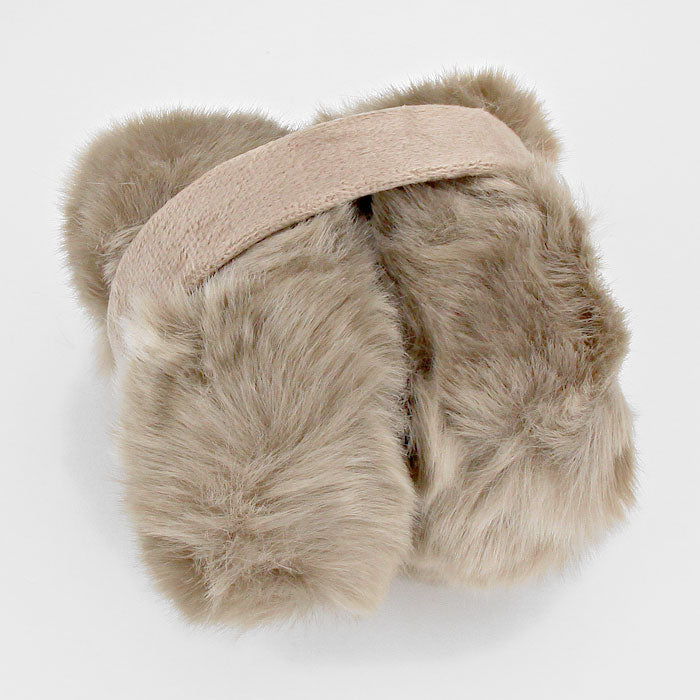 iLLASPARKZ Downy Faux Rabbit Fur Foldable Earmuffs