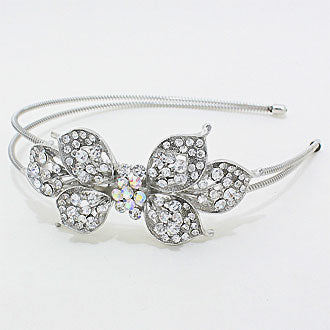 iLLASPARKZ Pave Butterfly Flower Headband