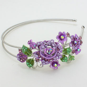 iLLASPARKZ Crystal Rose Metal Headband