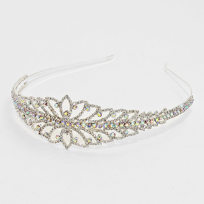 iLLASPARKZ Floral Crystal Pave Headband