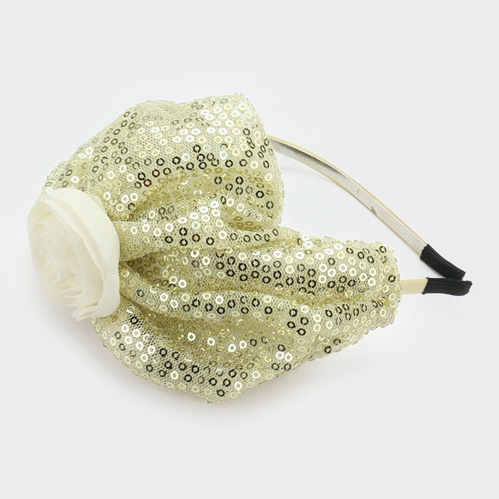 iLLASPARKZ Sequin flower headband