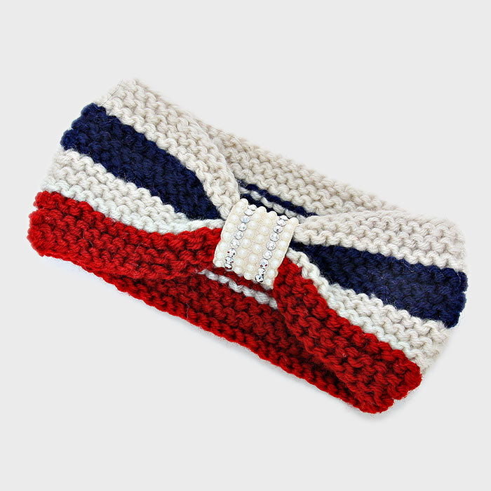 iLLASPARKZ Color Block American Flag Earmuff Headband